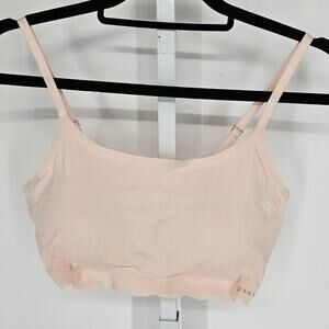 Danskin Intimates Womens Sz L Bralette Bra Lightly Padded Light Beige